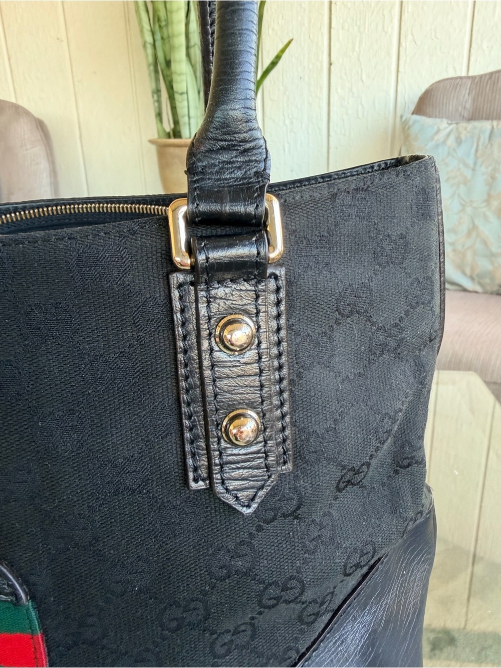 Gucci Sherry line In Black Shoulder Bag💝💝💝 - Picture 4 of 9